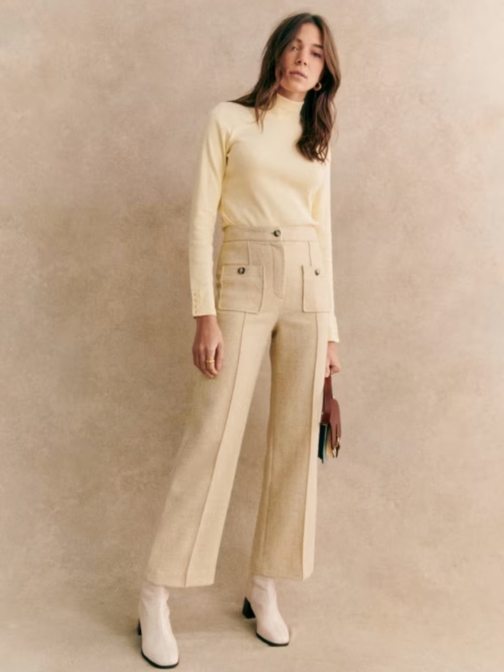 Sezane Emilio Trousers Wool 38 - Picture 3 of 12